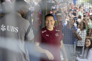 Ramona Bachmann: son absence va peser pour l'équipe de Suisse. KEYSTONE/PETER KLAUNZER